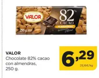 Alimerka VALOR Chocolate 82% cacao oferta
