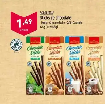 ALDI Scholetta Sticks De Chocolate oferta