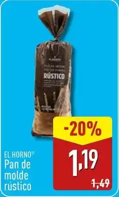 ALDI Rústico - pan de molde rustico oferta