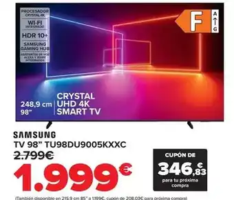 Carrefour Samsung - tv 98'' tu98du9005kxxc oferta
