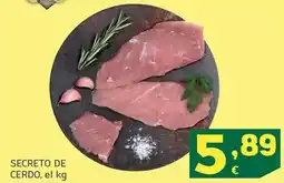 HiperDino Secreto de cerdo oferta