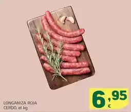 HiperDino Longaniza roja cerdo oferta