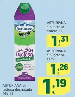 HiperDino Central lechera asturiana - sin lactosa desnatada 0% oferta