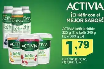 HiperDino Danone - activia kefir bebible oferta