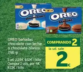 HiperDino Oreo - bañadas chocolate con leche o chocolate blanco oferta