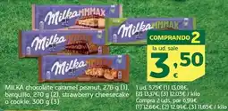 HiperDino Milka - chocolate caramel peanut barquillo oferta
