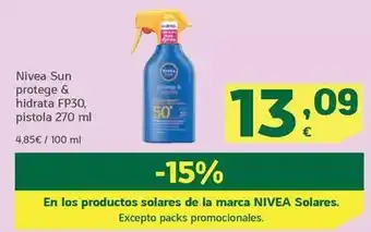 HiperDino Nivea - sun protege & hidrata fp30 oferta