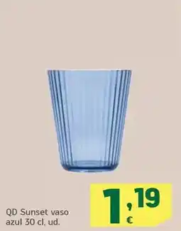 HiperDino Qd sunset vaso azul oferta