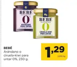 Alimerka BEBÉ ciruela-kiwi para untar 0% oferta
