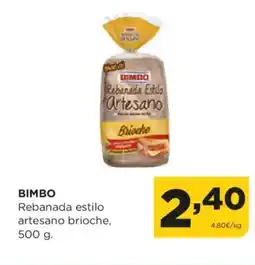 Alimerka BIMBO Rebanada estilo oferta