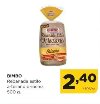 Alimerka BIMBO Rebanada estilo oferta