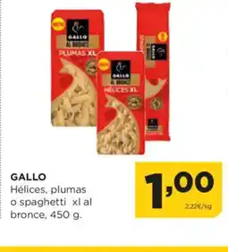 Alimerka GALLO Hélices, plumas o spaghetti xl al oferta