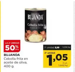 Alimerka BUJANDA Cebolla frita en aceite de oliva oferta
