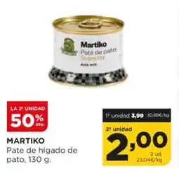 Alimerka MARTIKO Pate de hígado de pato oferta