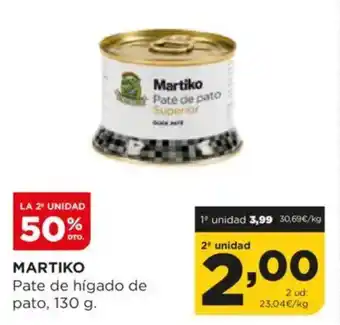Alimerka MARTIKO Pate de hígado de pato oferta