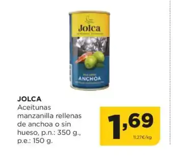 Alimerka JOLCA Aceitunas manzanilla rellenas oferta