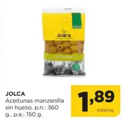 Alimerka JOLCA Aceitunas manzanilla sin hueso oferta