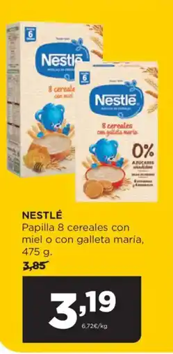 Alimerka NESTLÉ Papilla 8 cereales con miel o con galleta maría oferta