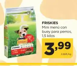 Alimerka FRISKIES Mini menú con buey para perros oferta