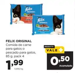 Alimerka FELIX ORIGINAL Comida de carne para gatos o pescado para gatos oferta