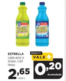 Alimerka ESTRELLA Lejía azul o limón oferta