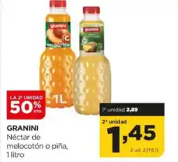 Alimerka GRANINI Néctar de melocotón o piña oferta
