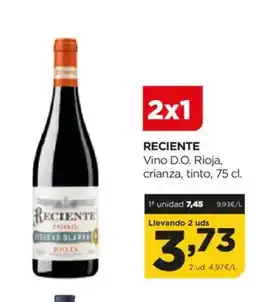 Alimerka RECIENTE Vino D.O. Rioja, crianza, tinto oferta