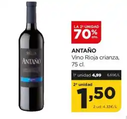 Alimerka ANTAÑO Vino Rioja crianza oferta