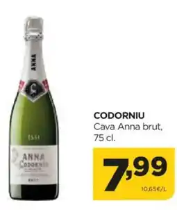Alimerka CODORNIU Cava Anna brut oferta