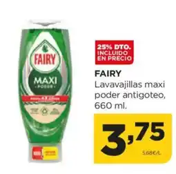 Alimerka FAIRY Lavavajillas maxi poder antigoteo oferta