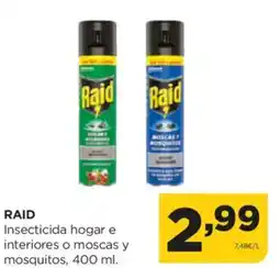 Alimerka RAID Insecticida hogar e interiores o moscas y mosquitos oferta