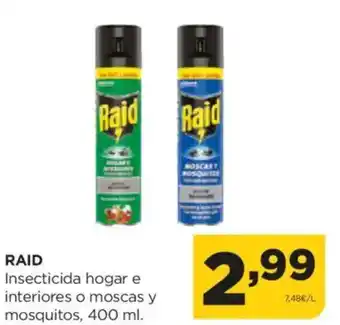 Alimerka RAID Insecticida hogar e interiores o moscas y mosquitos oferta