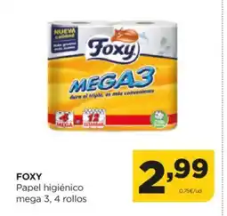 Alimerka FOXY Papel higiénico mega 3 oferta