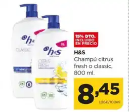 Alimerka H&S Champú citrus fresh o classic oferta