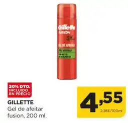 Alimerka GILLETTE Gel de afeitar fusion oferta