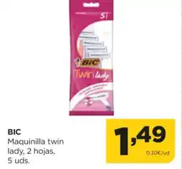 Alimerka BIC Maquinilla twin lady, 2 hojas oferta