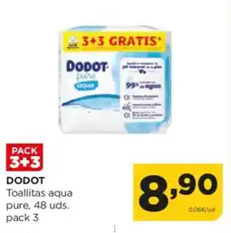 Alimerka DODOT Toallitas aqua pure, 48 uds oferta