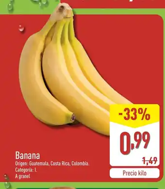 ALDI Banana oferta