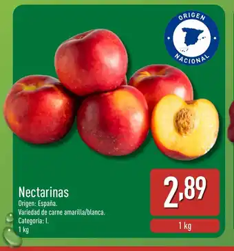 ALDI Nectarinas oferta