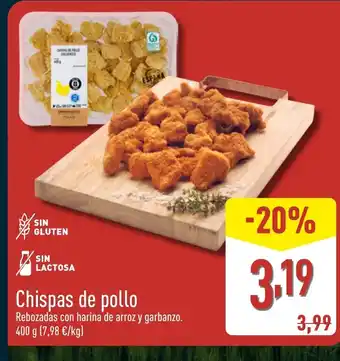 ALDI Chispas de pollo oferta