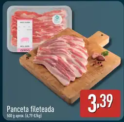 ALDI Panceta fileteada oferta