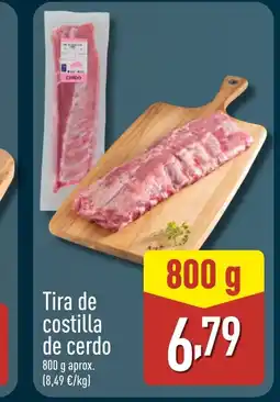 ALDI Tira de costilla de cerdo oferta