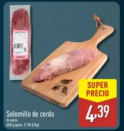 ALDI Solomillo de cerdo oferta
