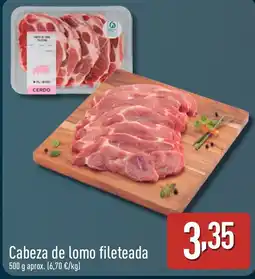 ALDI Cabeza de lomo fileteada oferta