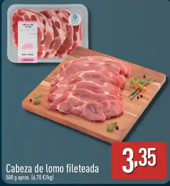 ALDI Cabeza de lomo fileteada oferta
