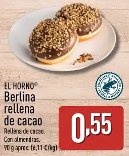 ALDI EL HORNO Berlina rellena de cacao oferta