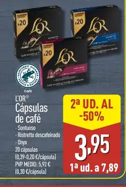 ALDI L'OR Cápsulas de café oferta