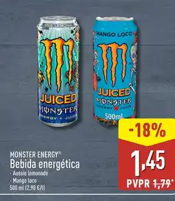 ALDI MONSTER ENERGY Bebida energética oferta