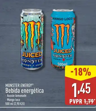 ALDI MONSTER ENERGY Bebida energética oferta