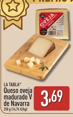 ALDI LA TABLA Queso oveja madurado V de Navarra oferta